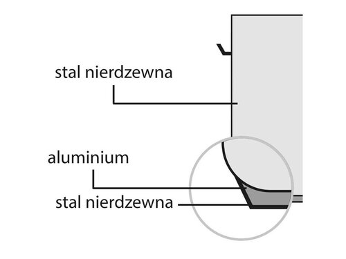 Suppentopf mittelhohe Form, mit Deckel,  400 mm, Hhe 300 mm, 37,7 Liter, seidenmatt, BTH 0 x 0 x 300 mm