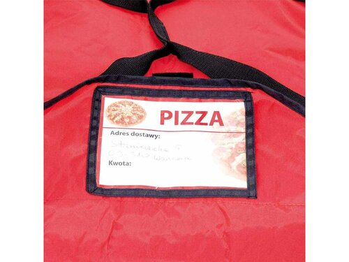 Pizza Transporttasche mit Sichtfenster, Kunststoff, BTH 55 x 50 x 20 cm