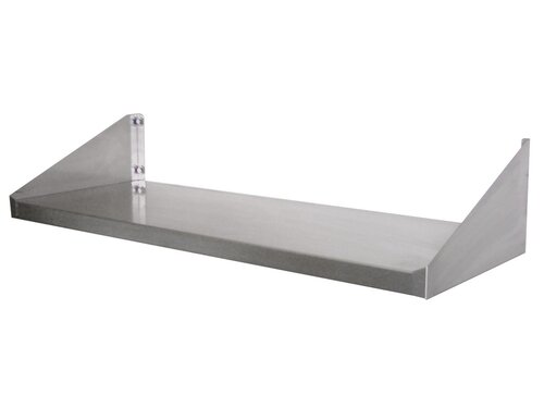 Wandbord Edelstahl, AISI 201, 1200 x 300 mm