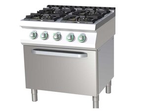 RM Gastro SPT 780/11 GE, Gasherd 4 flammig, 27 kW, mit...