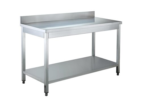 vaiotec EASYLINE 600 Arbeitstisch, Grundboden, mit Aufkantung, BTH 1500 x 600 x 850 mm