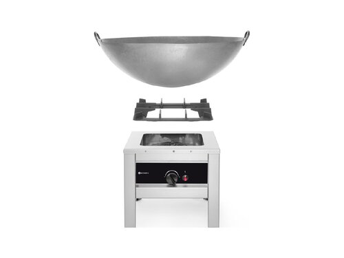 HENDI Hockerkocher 6,7kW, Propan- oder Butangas, BTH 530 x 435 x 425 mm