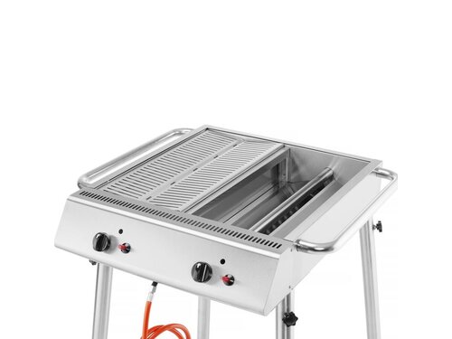 HENDI Xantos Grill, 2 Brenner, 9,5 kW, BTH 770 x 710 x 870 mm