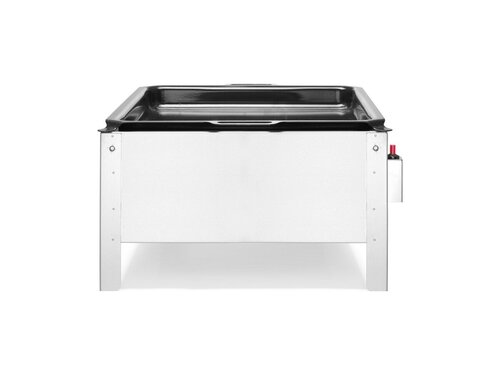 HENDI Bake-Master Maxi fr Flaschengas, Emaillierte Bratpfanne, Edelstahl, BTH 570 x 720 x 335 mm