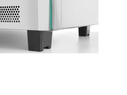 HENDI Warmhaltevitrine, 120 Liter, 2 Schiebetren, 3 Auslagen, BTH 752 x 640 x 740 mm