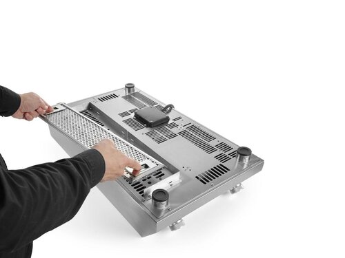 Hendi Induktionskocher 7000, 7 kW, 2 Kochfelder, 400 V, BTH 405 x 700 x 145 mm