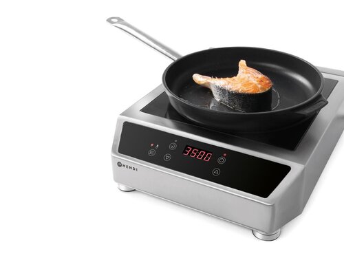 HENDI Induktionskocher Modell 3500 D, BTH 160 x 519 x 407 mm