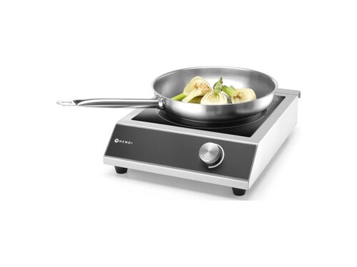 HENDI Induktionskocher 3500M, 3,5 kW, stufenlos verstellbar, BTH 146 x 497 x 391 mm