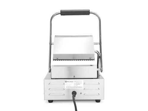 Hendi Kontaktgrill, oben + unten gerillt, 1,8 kW, BTH 310 x 370 x 210 mm