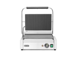Hendi Panini Kontaktgrill, oben gerillt + unten glatt,...