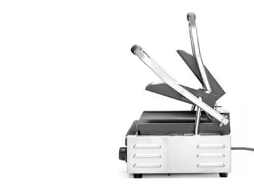 Hendi Kontaktgrill, doppelt, oben + unten gerillt, 3,6 kW, BTH 570 x 370 x 210