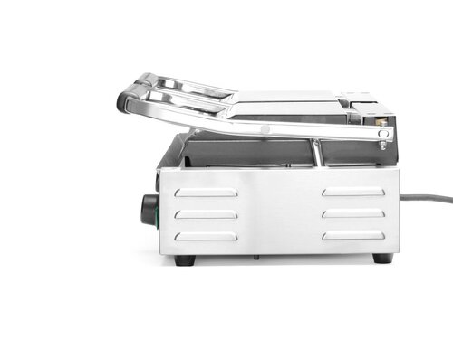 Hendi Kontaktgrill, doppelt, oben + unten gerillt, 3,6 kW, BTH 570 x 370 x 210