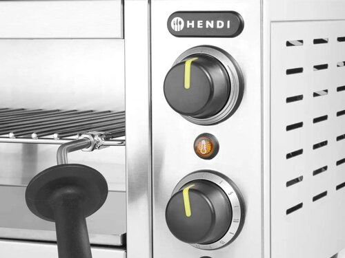 Hendi Salamander zur Wandmontage, 4 Einschubh�hen, 2 kW, 230 V, BTH 610 x 310 x 280 mm