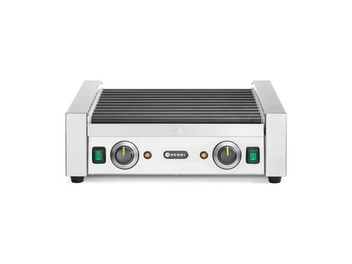 Hendi Rollengrill Elektro, 2 Heizzonen, 11 Rollen, Auftischger�t, 230V 1,18kW, BTH 520 x 477 x 175 mm