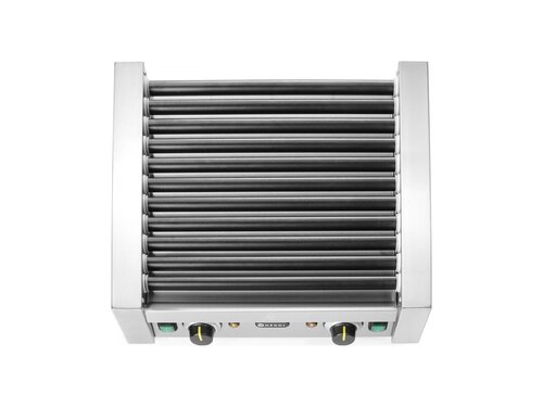 Hendi Rollengrill Elektro, 2 Heizzonen, 11 Rollen, Auftischger�t, 230V 1,18kW, BTH 520 x 477 x 175 mm