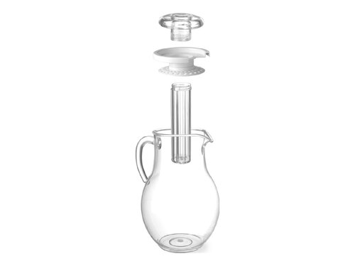 HENDI Krug mit Eiswrfelkhlung, 3L