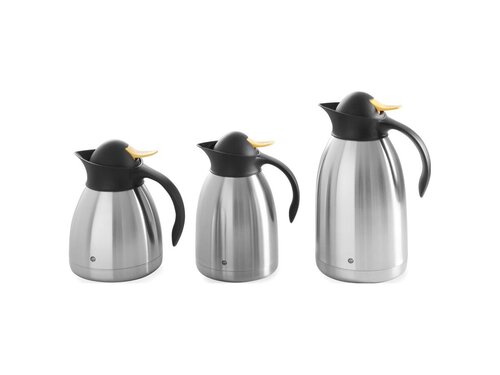 HENDI Isolierkanne 1 Liter, doppelwandiger Edelstahl