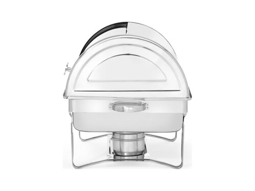 Hendi Rolltop Chafing Dish, GN 1/1, bis zu 100 mm tief, Inhalt 9 Liter, 2 Brennpastenbehlter