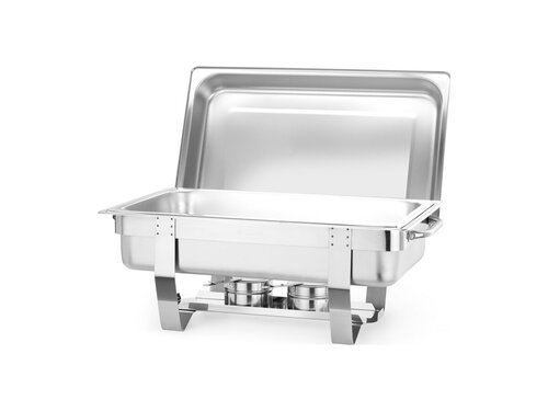 Hendi Fiora Chafing Dish Set mit 2x GN 1/2 und 3x GN 1/3 Beh�ltern, f�r bis zu 100 mm tiefe Beh�lter