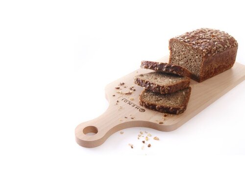 Hendi Schneidbrett aus Buchenholz mit Griff, BTH 390 x 160 x 13 mm