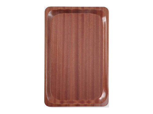 HENDI Serviertablett GN 1/1, rechteckig, Mahagoni, BTH 16...