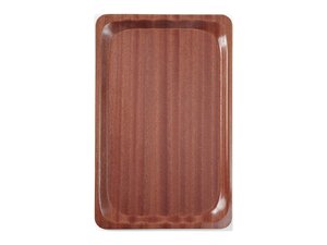 HENDI Serviertablett GN 1/1, rechteckig, Mahagoni, BTH 16...