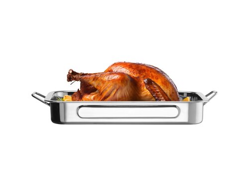 Hendi Br�ter, aus Edelstahl, mit Griffen, BTH 310 x 240 x 50 mm