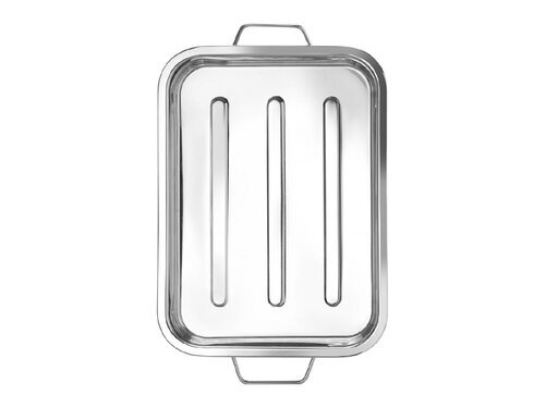 Hendi Br�ter, aus Edelstahl, mit Griffen, BTH 385 x 275 x 60 mm