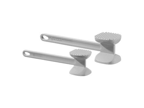 Hendi Fleischklopfer aus Aluminium, doppelseitig, Hellgrau