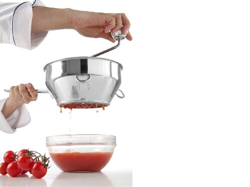 Hendi Passiermhle mit 2 Einstzen  140 mm, grob und fein