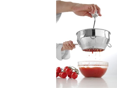 Hendi Passiermhle mit 2 Einstzen  140 mm, grob und fein