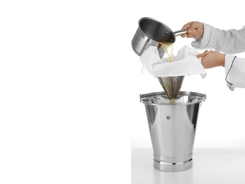 HENDI Eimer mit verst�rktem Boden, 7 Liter, abgestuft, Wei�