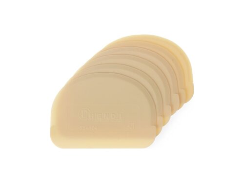 Hendi Teigschaber halbrunde Form, aus Polypropylen, flexibel, 6 Stck, Lnge 120 mm