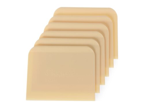 Hendi Teigschaber rechteckige Form, aus Polypropylen, 6 Stck, Lnge 120 mm