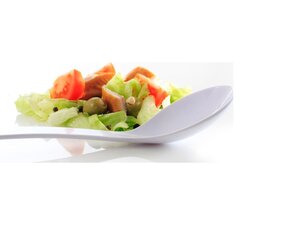 HENDI Salatlffel, Lnge 335 mm, 0,06 Liter, Wei