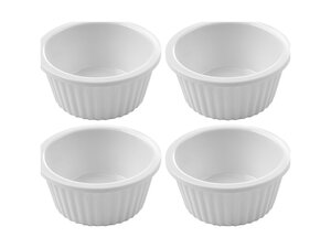 Fine Dine Auflauffrmchen 4 Stk, 35 ml, Geriffelt