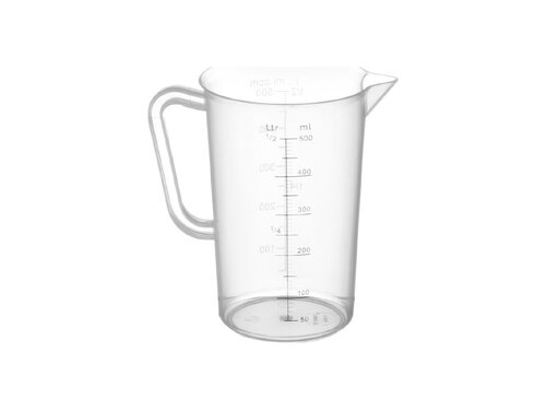 Hendi Messbecher, Inhalt 0,5 Liter,  90 mm, Hhe 140 mm