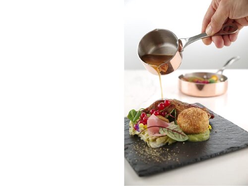 HENDI Miniatur Kasserolle mit Ausgie�er aus Edelstahl