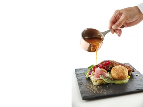 HENDI Miniatur Kasserolle mit Ausgie�er aus Edelstahl