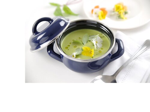 HENDI Suppent�pfchen, 0,5 Liter, Emailliert, mit...