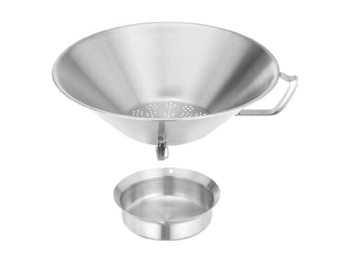Hendi Frittierseiher aus Edelstahl mit Griff,  410 mm, Hhe 170 mm