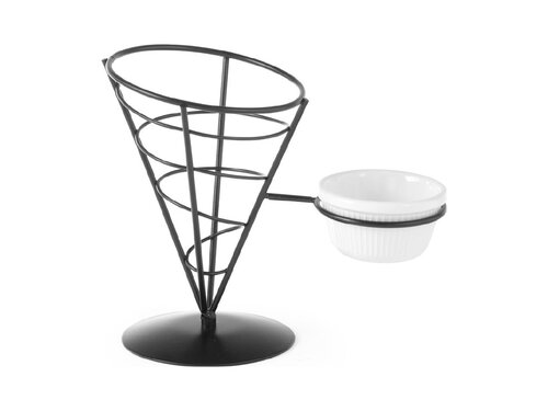 HENDI Pommesttenhalter, Halterung fr eine Saugschale