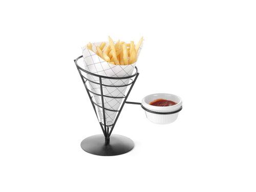 HENDI Pommesttenhalter, Halterung fr eine Saugschale