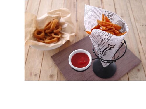 HENDI Pommesttenhalter, Halterung fr eine Saugschale