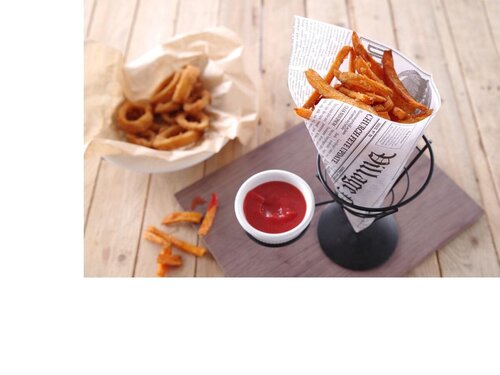 HENDI Pommesttenhalter, Halterung fr eine Saugschale