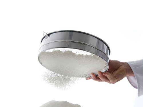 Hendi Backsieb fr Mehl und Gries, rund,  250 mm, Hhe 75 mm