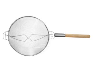 Hendi Sieb mit Holzgriff, doppelmaschig, � 355 mm, H�he...