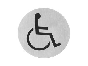 HENDI Trschilder, Rollstuhl, mit Doppelklebeband