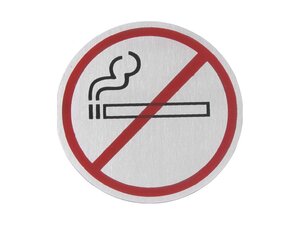 HENDI Wandschilder rund, Nicht rauchen, mit Doppelklebeband