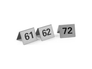 HENDI Set mit aufsteigenden Tischnummern, Nummer 61-72